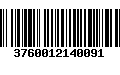 Código de Barras 3760012140091