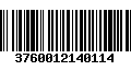 Código de Barras 3760012140114