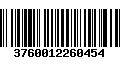 Código de Barras 3760012260454