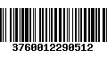 Código de Barras 3760012290512