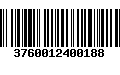 Código de Barras 3760012400188