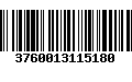 Código de Barras 3760013115180