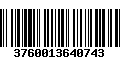 Código de Barras 3760013640743