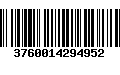 Código de Barras 3760014294952