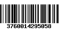 Código de Barras 3760014295058