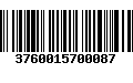 Código de Barras 3760015700087