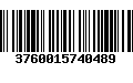 Código de Barras 3760015740489