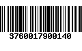 Código de Barras 3760017900140