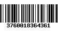 Código de Barras 3760018364361