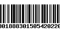 Código de Barras 376001888301505420220323