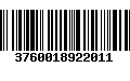 Código de Barras 3760018922011