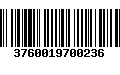 Código de Barras 3760019700236