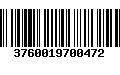 Código de Barras 3760019700472