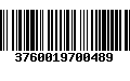 Código de Barras 3760019700489