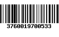 Código de Barras 3760019700533