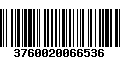 Código de Barras 3760020066536