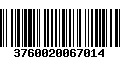 Código de Barras 3760020067014