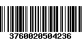 Código de Barras 3760020504236