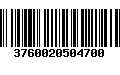 Código de Barras 3760020504700