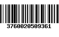 Código de Barras 3760020509361