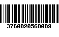 Código de Barras 3760020560089