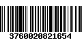 Código de Barras 3760020821654