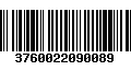 Código de Barras 3760022090089