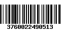 Código de Barras 3760022490513