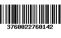 Código de Barras 3760022760142