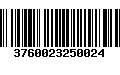 Código de Barras 3760023250024