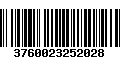 Código de Barras 3760023252028