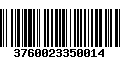 Código de Barras 3760023350014