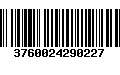 Código de Barras 3760024290227