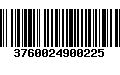 Código de Barras 3760024900225