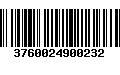 Código de Barras 3760024900232