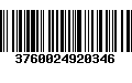 Código de Barras 3760024920346