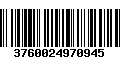 Código de Barras 3760024970945