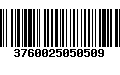 Código de Barras 3760025050509