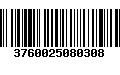 Código de Barras 3760025080308