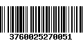 Código de Barras 3760025270051