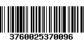 Código de Barras 3760025370096