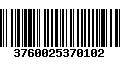 Código de Barras 3760025370102