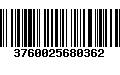 Código de Barras 3760025680362