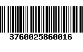 Código de Barras 3760025860016