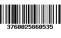 Código de Barras 3760025860535