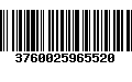 Código de Barras 3760025965520