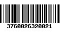 Código de Barras 3760026320021