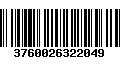 Código de Barras 3760026322049