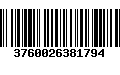 Código de Barras 3760026381794