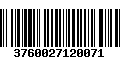 Código de Barras 3760027120071